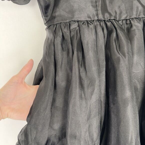 Hot Topic Dress Womens Large Black Chiffon Fit & Flare Whimsigoth Grunge Witchy - Picture 6 of 16